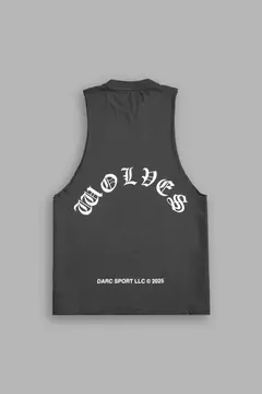 CONQUER "TOMMY" MUSCLE TEE IN WOLF GRAY - GYMVIBES