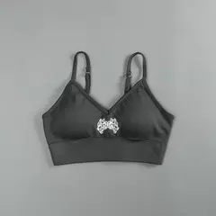 IYKYK Everson Seamless "Sports" Bra in Wolf Gray en internet