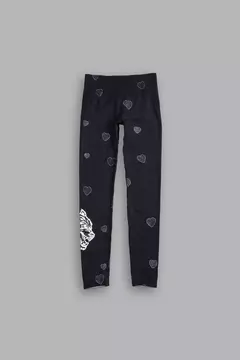 Her Energy "Everson" Huxley Scrunch Leggings in Heart Candy Black en internet