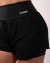 Short Duplo com Barra em Tule - Preto na internet
