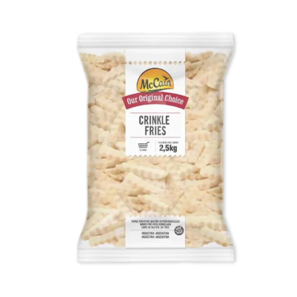 Papas crinkle x 2.5 Kg. Mc Cain