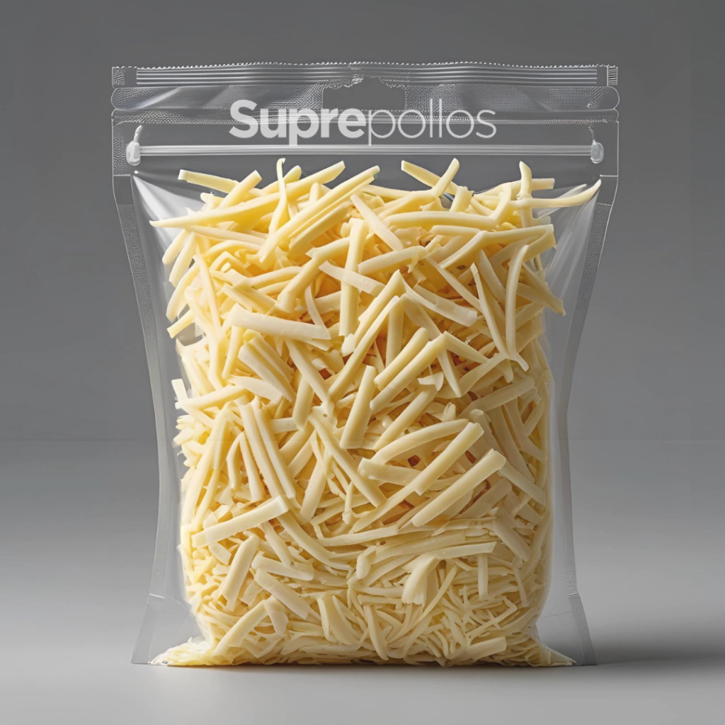 Queso en hebras x 500 Gr.