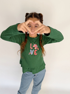 REMERA LOVE VOLADOS - tienda online