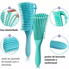 ESCOVA POLVO PARA CABELO CACHEADO - CORES VARIADAS na internet