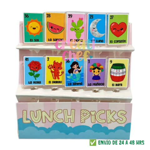 Picks acrílico Loteria