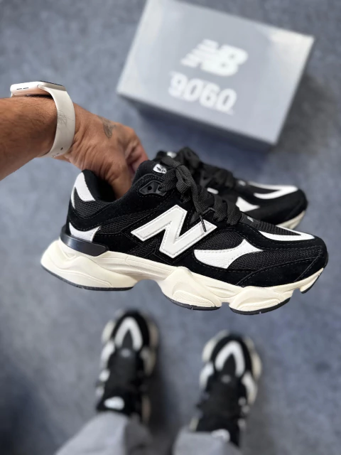 NB 9060 CAMURÇA SINTÉTICA PRETO/BRANCO - comprar online