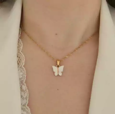 Set mariposa-Aros y cadena - comprar online