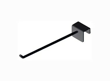 Gancho Para Barra 10x20 mm 20cm Preto