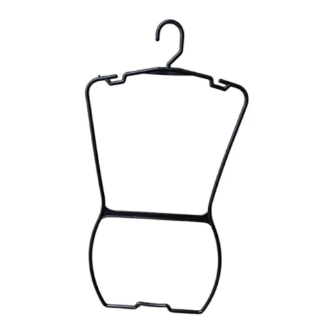 Cabide Plástico Silueta Adulto Preto