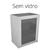 Balcão Vitrine SEM Vidro - 75 x 50 x 95 cm - loja online