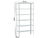 Estante De Aço Com Reforço 6 Prateleiras 92x198x30 cm - MMF EXPOSITORES