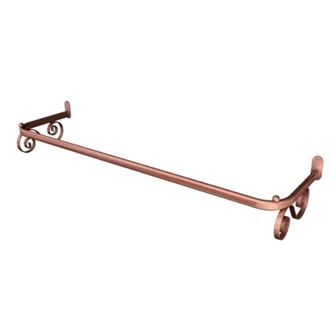 Arara Fixa De Parede Tubo Oblongo Vintage 120 cm