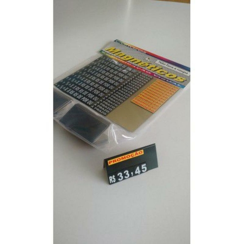 Etiqueta preço ímã com 14 cavalete - 50 x 20 mm