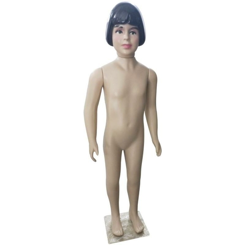 Manequim Plástico R.4248 Bebe Feminino Cor Bege