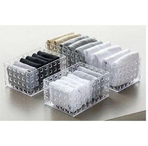 Organizador Empilhavel 16X11,5X8 Quadratta Cristal