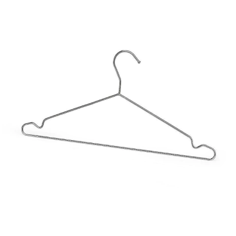 Cabides Tintureiro Com Cava Cromado Kit 3 Pçs