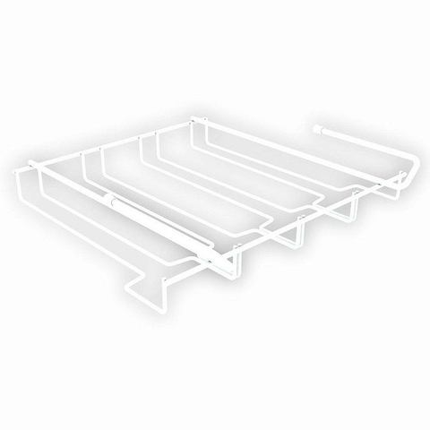 Suporte Móvel Para Taças Branco Essence - 34 x 7 x 32 cm