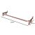 Arara Fixa De Parede Tubo Oblongo Vintage 120 cm - comprar online