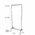 Arara Desfile Articulável 0,60 mt, Regulável Cor - comprar online