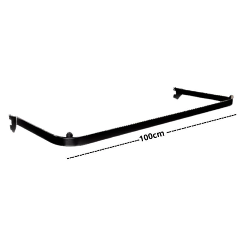 Imagem do Arara Fixa Trilho Cremalheira Tubo Oblongo FI 100 cm