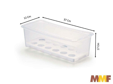 Organizador Para Ovos Com Tampa E Tela 4,0 Litros