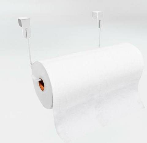 Suporte Papel Toalha Para Porta Otimizee Branco
