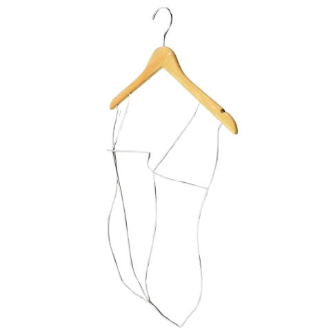 Cabide Colant Especial Adulto Madeira Cromado