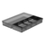 Organizador De Talheres E Utensilios Clear Preto Fechado