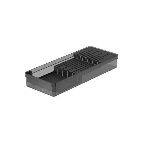 Organizador De Facas Clear Preto Fechado