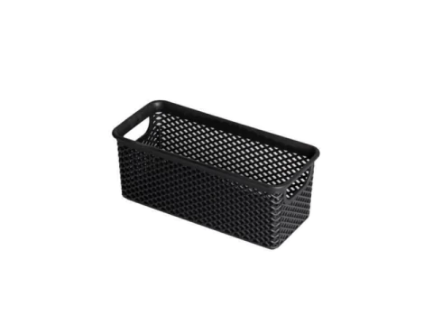Cesto Organizador Preto 20x9x8 Cm Linea