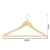 Cabide de Madeira Com Silicone Antiderrapante Kit 5 unidades - comprar online