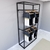 Estante Industrial 124 x 220 Cabideiro Lateral. - loja online