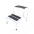BANQUETA ESCADA 2 DEGRAUS UTILAR BRANCO PRETO - comprar online