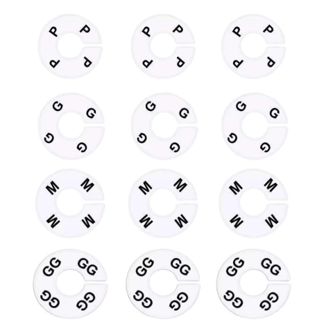 Kit separador cabides 3 unid. P/M/G/GG cada