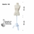 Manequim Costura com Pedestal Vintage Branco - comprar online
