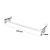 Arara Fixa De Parede Tubo Oblongo Vintage 120 cm - loja online