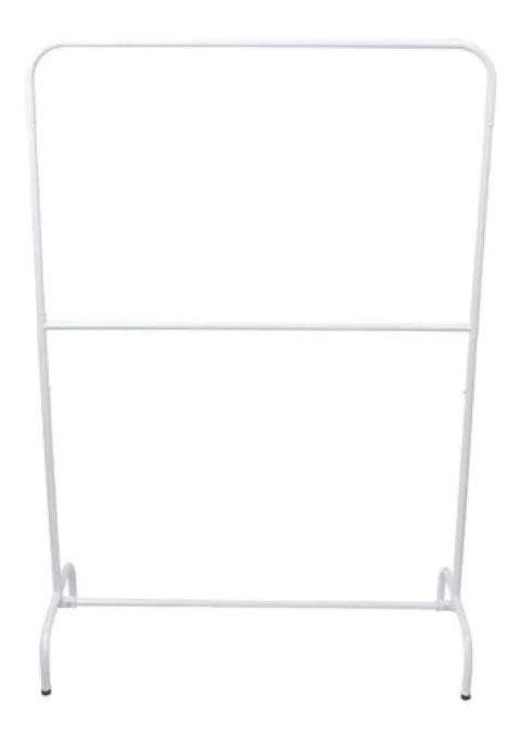 Arara Desfile Articulável 80 cm Regulável e 2º Nível Branco