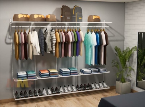 Kit Closet Aramado 2,70 x 2,00 mt Básico Branco