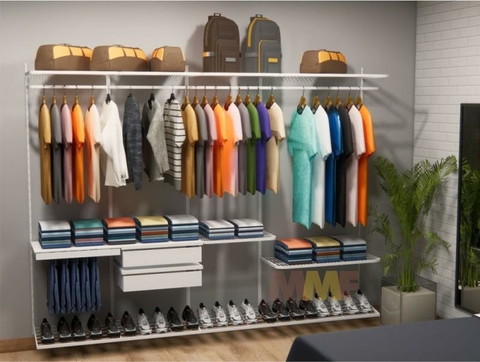 Kit Closet Aramado 2,70 x 2,00 mt Intermediário Branco