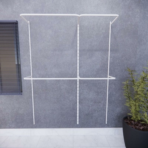Kit Closet Aramado 1,50 x 2,00 mt 4 cabideiros Branco