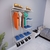 Imagem do Kit Closet Aramado 1,20 x 2,00 mt Cab./Prat./Sap. Branco