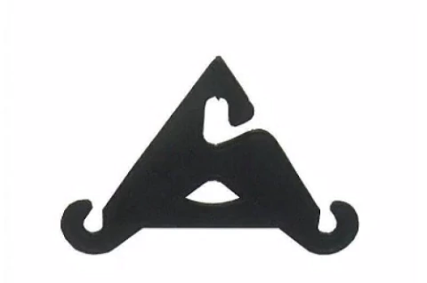 Cabide Plástico Para Chinelo Preto