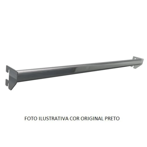 Barra Fixa Trilho Crema. Tubo Oblong 80cm FI