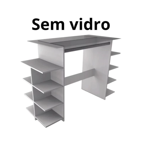 Balcão Arara 2 Prateleira Sem Vidro 160 x110x60cm