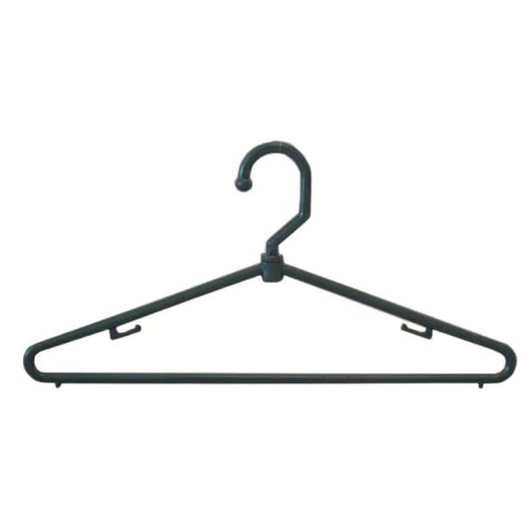 Cabide Plástico Giratório Fino Preto