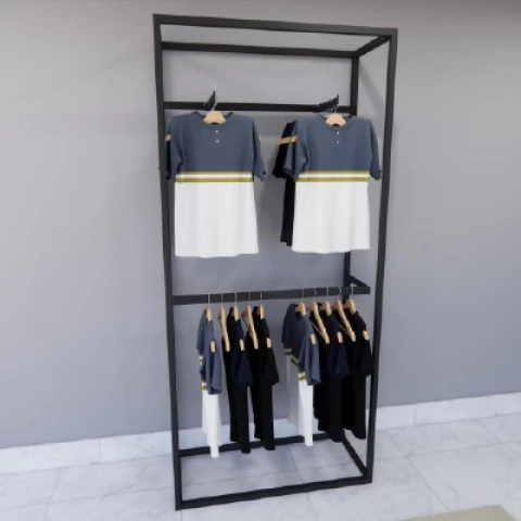 Estante Industrial 104x220 com Cabieiro lateral/Frontal - loja online