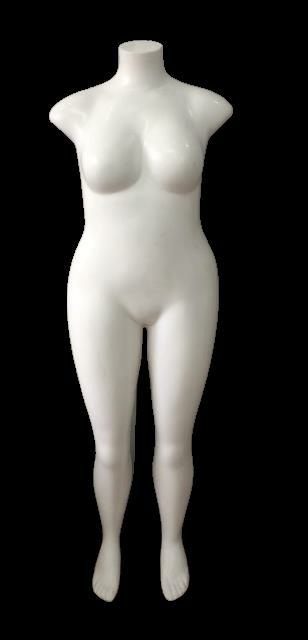Manequim Plástico R.117 Feminino Gorda s/Braço s/Cabeça.