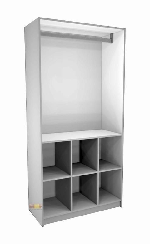 Armário Arara / Colmeia - 90 x 41 x 186
