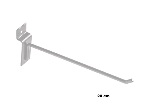 Kit Gancho Para Painel 20 Cm 5 mm Branco