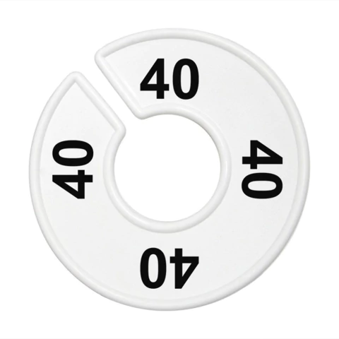 Separador de Cabide, Branco , Impressão Numérica
